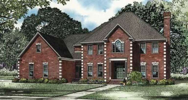 European House Plan #110-00550 Elevation Photo