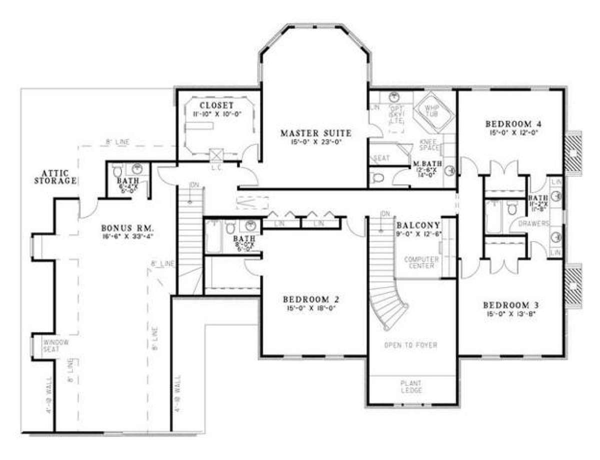 Floorplan 2 for House Plan #110-00550