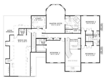 Second Floor for House Plan #110-00550