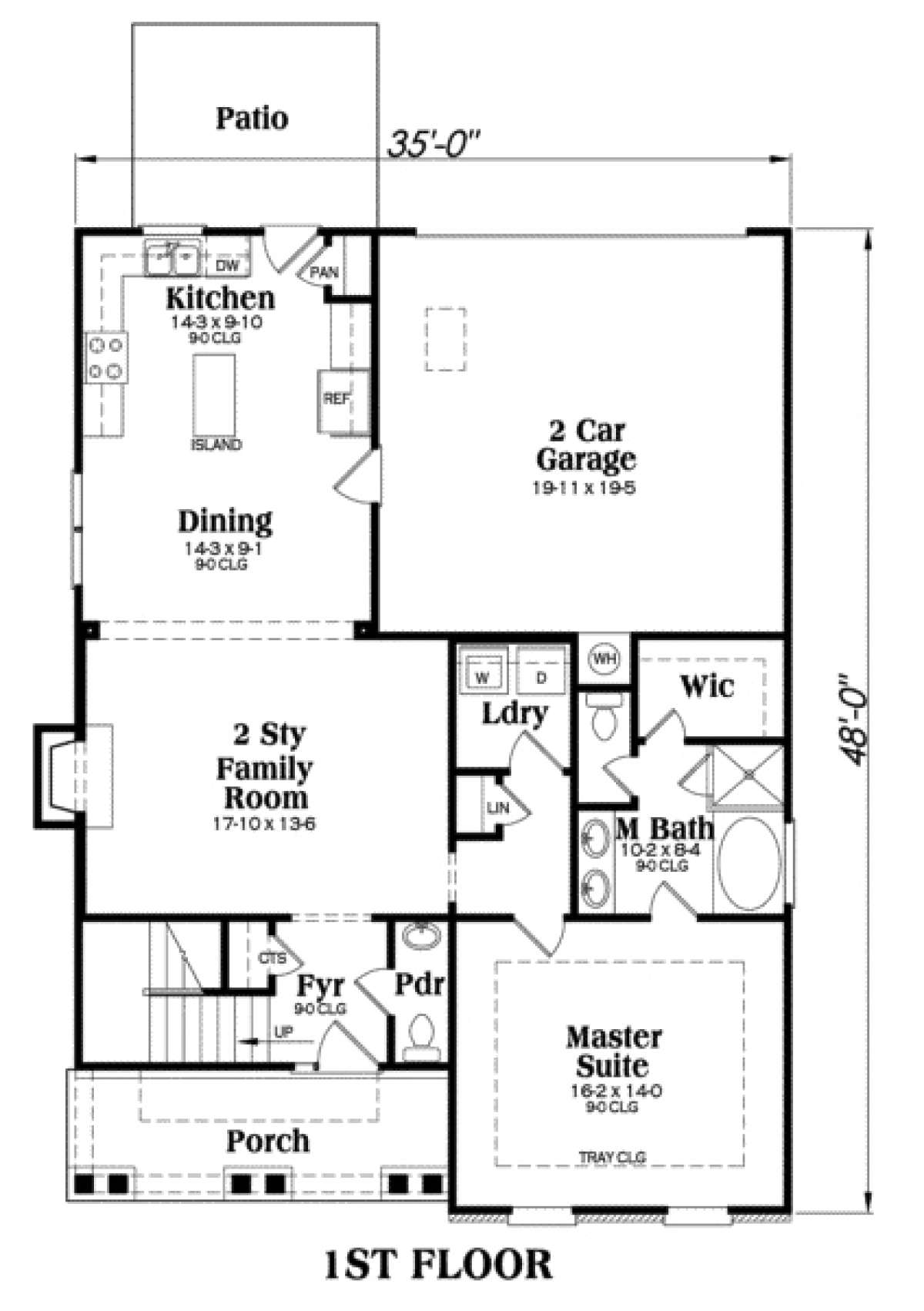 Main Floor for House Plan #009-00038