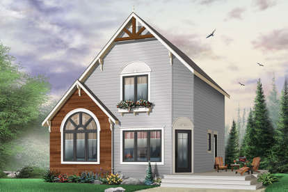 2 Bed, 2 Bath, 1295 Square Foot House Plan - #034-00135