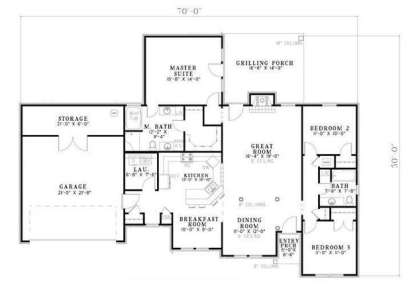 Main Floor  for House Plan #110-00552