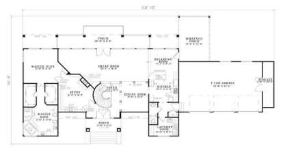 Floorplan 1 for House Plan #110-00554