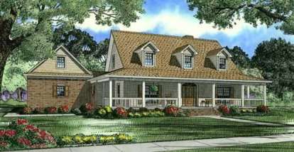 Country House Plan #110-00555 Elevation Photo