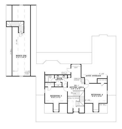 Floorplan 2 for House Plan #110-00555
