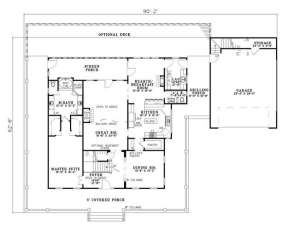 Floorplan 1 for House Plan #110-00556