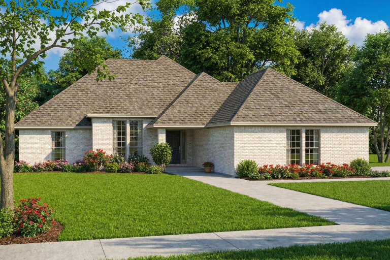 House Plan House Plan #5507 Angled Front Elevation