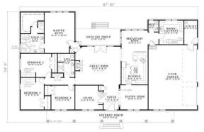 Floorplan 1 for House Plan #110-00559