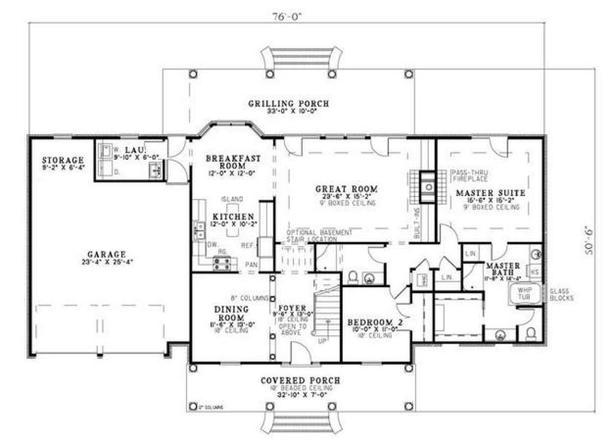 Floorplan 1 for House Plan #110-00560