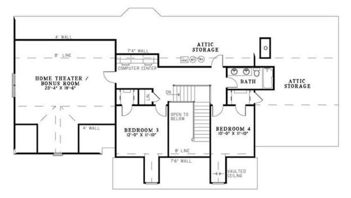 Floorplan 2 for House Plan #110-00560