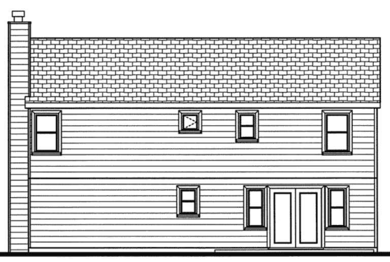 Narrow Lot House Plan #033-00102 Elevation Photo