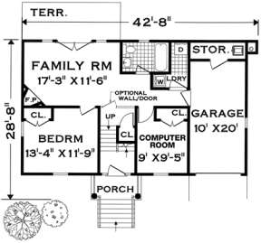 Floorplan 2 for House Plan #033-00102