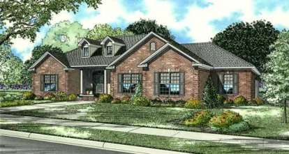 4 Bed, 3 Bath, 2424 Square Foot House Plan - #110-00561