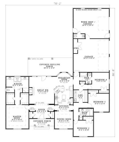 Floorplan 1 for House Plan #110-00561