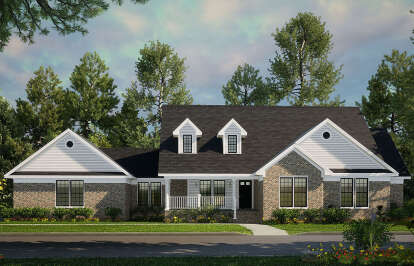 Southern House Plan #110-00565 Elevation Photo