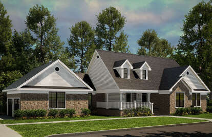 Southern House Plan #110-00565 Elevation Photo