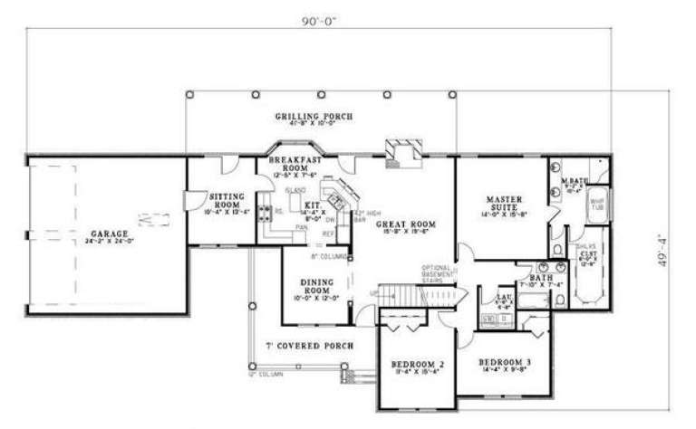 House Plan House Plan #5514 Drawing 1