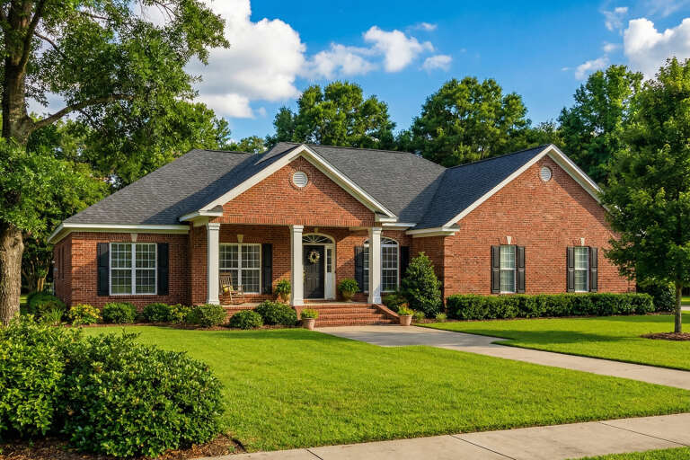 House Plan House Plan #5515 Angled Front Elevation
