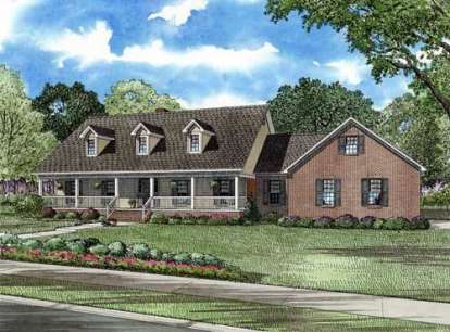 Country House Plan #110-00567 Elevation Photo