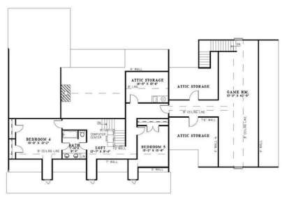 Second Floor for House Plan #110-00567