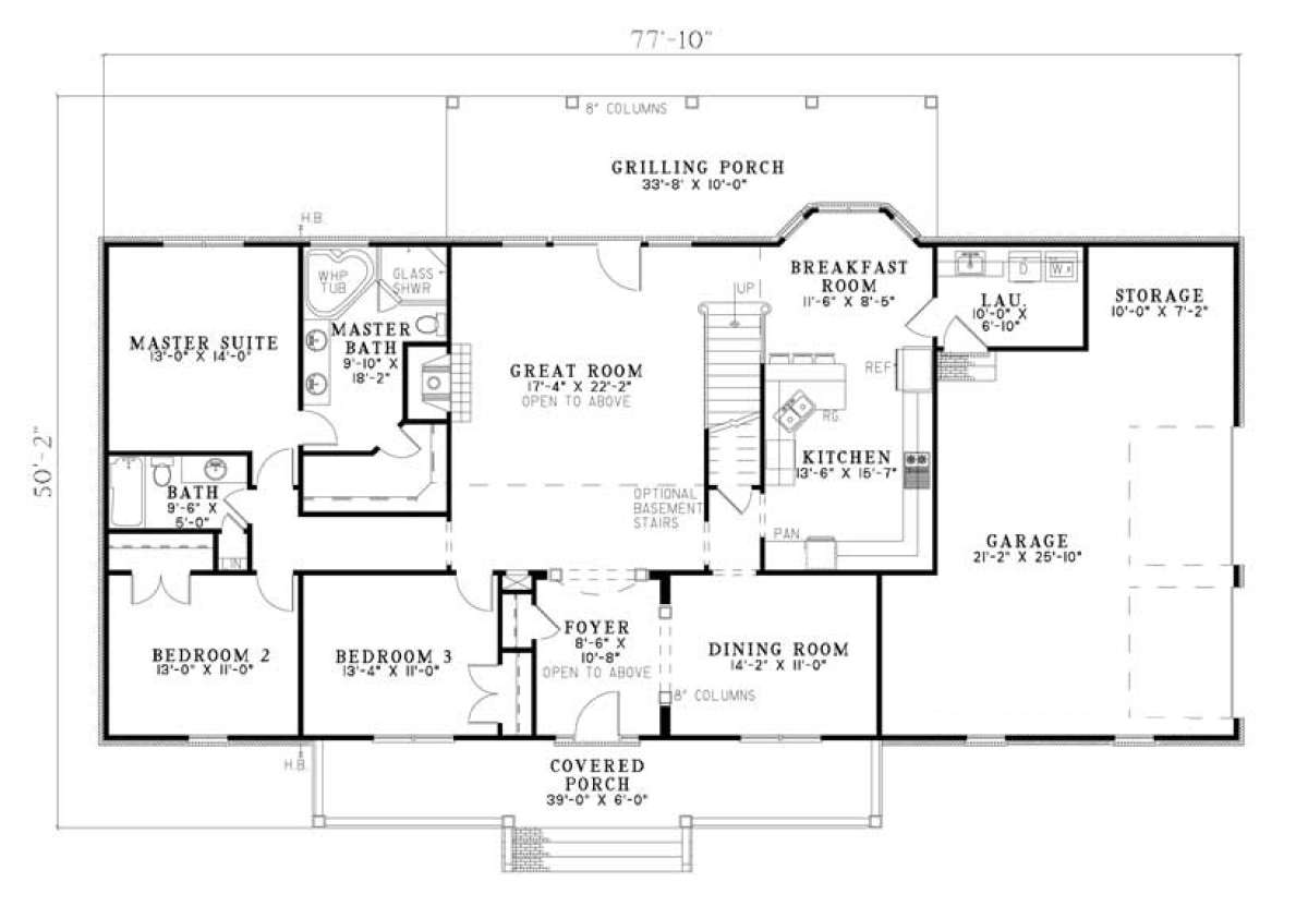 Floorplan 1 for House Plan #110-00569