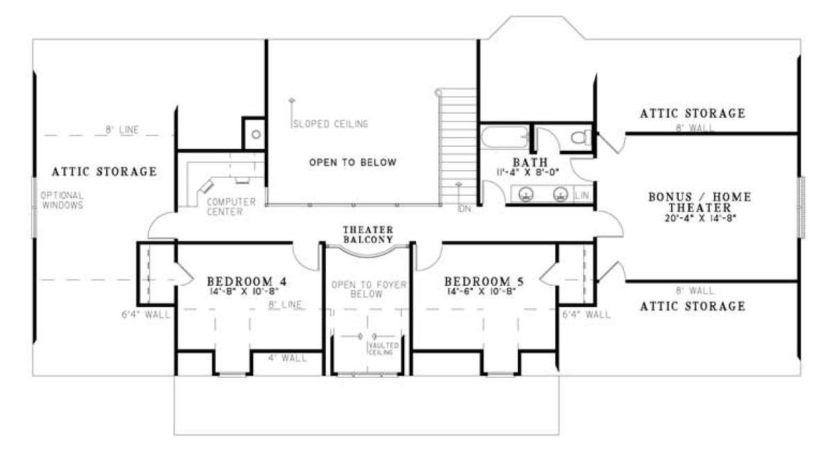 Floorplan 2 for House Plan #110-00569