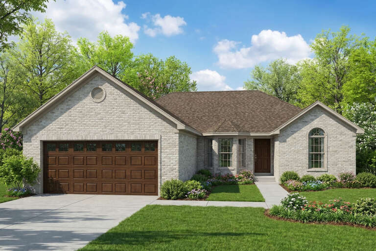 House Plan House Plan #5519 Angled Front Elevation