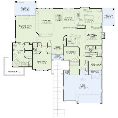 Main Floor  for House Plan #110-00572
