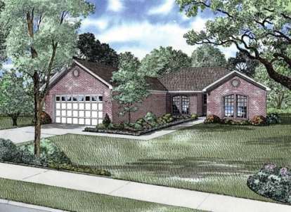 Ranch House Plan #110-00575 Elevation Photo