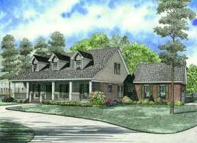 Country House Plan #110-00577 Elevation Photo