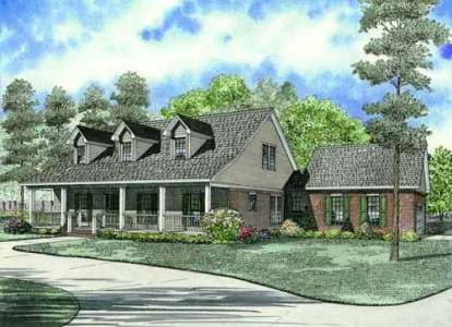 4 Bed, 2 Bath, 2523 Square Foot House Plan - #110-00577