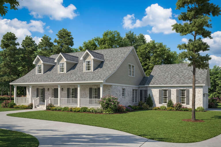 House Plan House Plan #5526 Angled Front Elevation