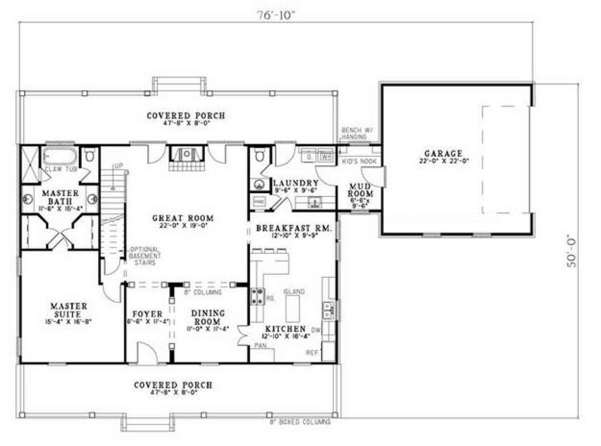 Floorplan 1 for House Plan #110-00577