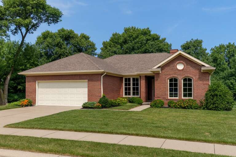 House Plan House Plan #5529 Angled Front Elevation