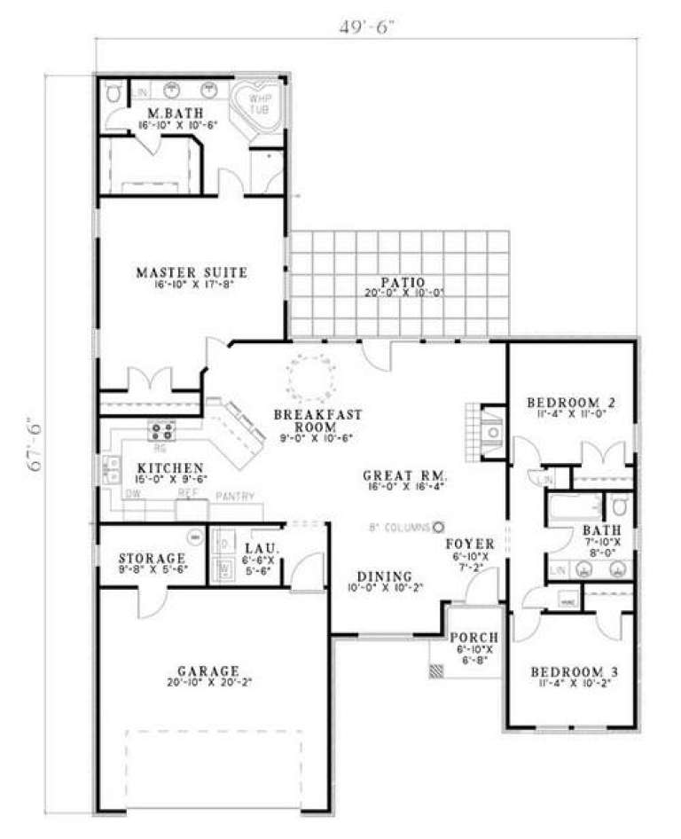 House Plan House Plan #5529 Drawing 1