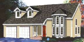 Country House Plan #033-00104 Elevation Photo