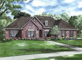 European House Plan #110-00581 Elevation Photo