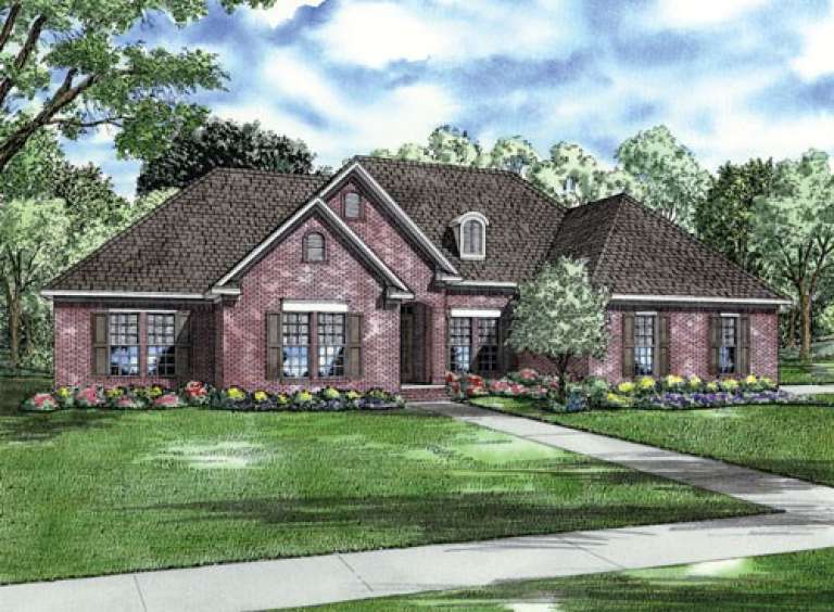 European House Plan #110-00581 Elevation Photo