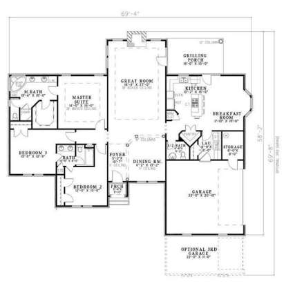 Main Floor for House Plan #110-00581