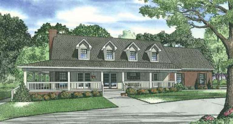 Country House Plan #110-00582 Elevation Photo