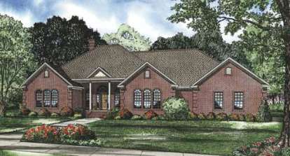 4 Bed, 3 Bath, 2947 Square Foot House Plan - #110-00583