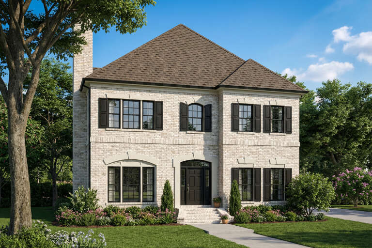 House Plan House Plan #5533 Angled Front Elevation