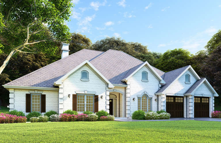 Traditional House Plan #110-00585 Elevation Photo