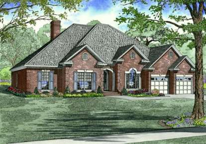 Traditional House Plan #110-00585 Elevation Photo
