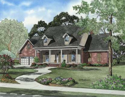 3 Bed, 2 Bath, 2422 Square Foot House Plan - #110-00586