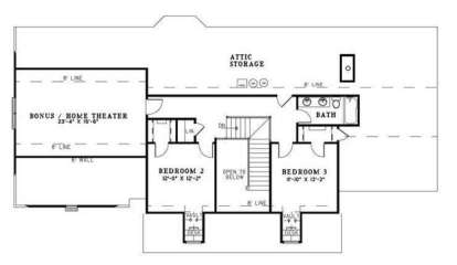 Second Floor for House Plan #110-00586