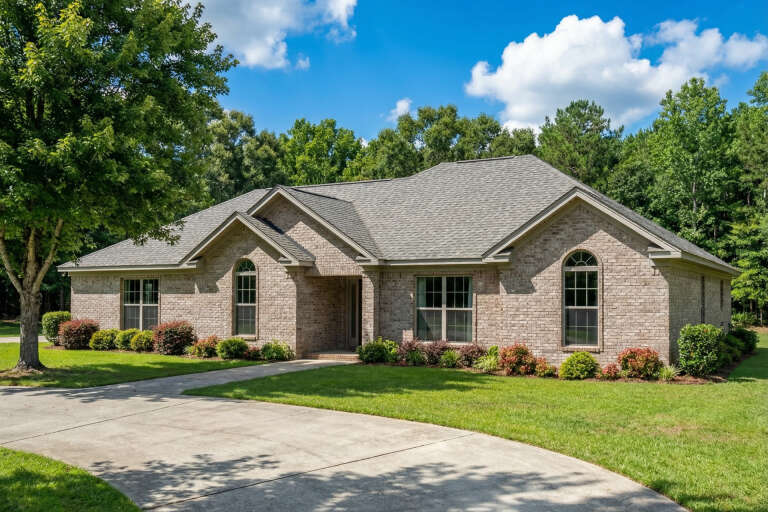 House Plan House Plan #5537 Angled Front Elevation