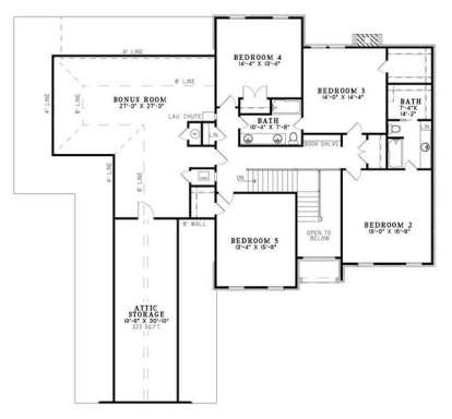 Second Floor for House Plan #110-00589