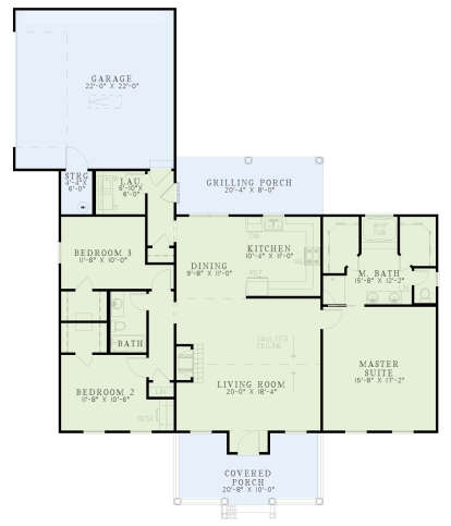 Main Floor  for House Plan #110-00594