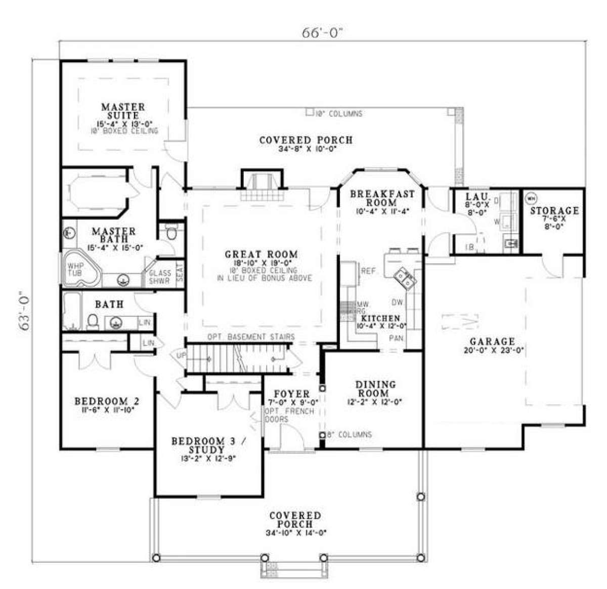 Floorplan 1 for House Plan #110-00595